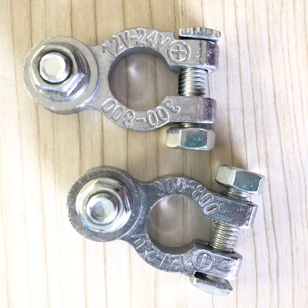 2pcs 12V Leisure Battery Terminals Connectors Clamps Car Van Caravan Motorhome