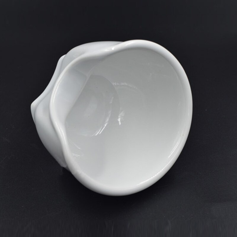 white ceramic shaving bowl