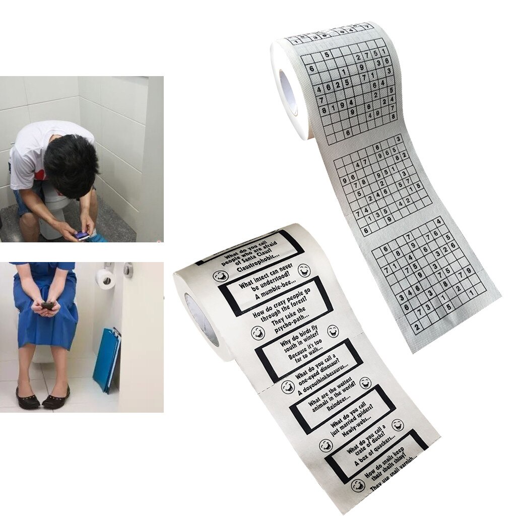 1pc Home Fun 3 Floors Bath Toilet Roll Paper Supplies Decor Tissue Rol Printed Toilet Paper Tissue Rolling Paper