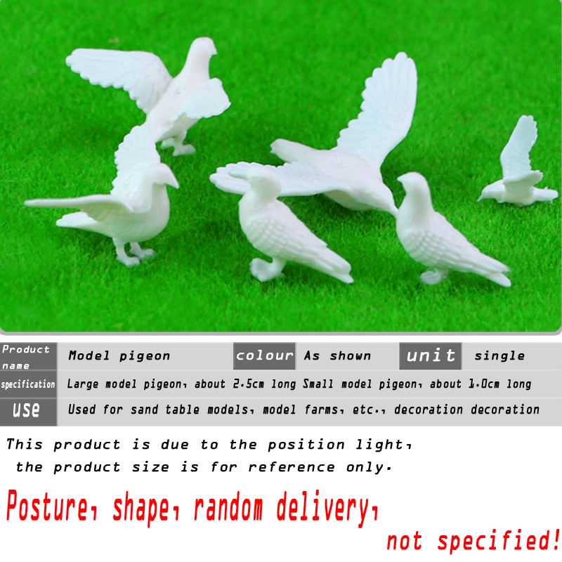 Skalamodel duer miniature fuglearter layout kits til diorama arkitektur zoo scene gør materiale
