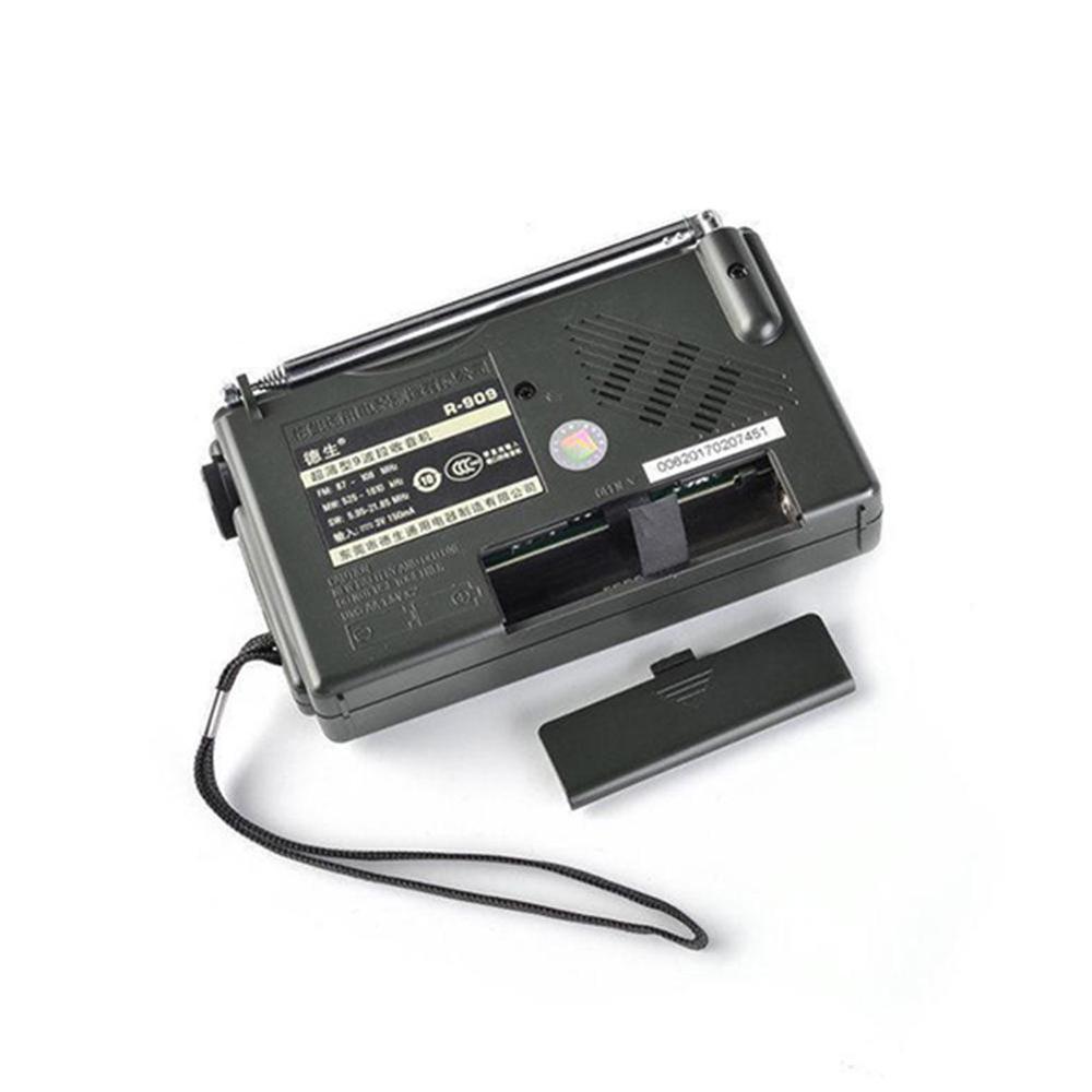 Newly Tecsun R-909 R909 Radio FM / MW / SW 9 Band Word Receiver Radio Stereo tecsun radio radio convenient R909 Portable T1C8