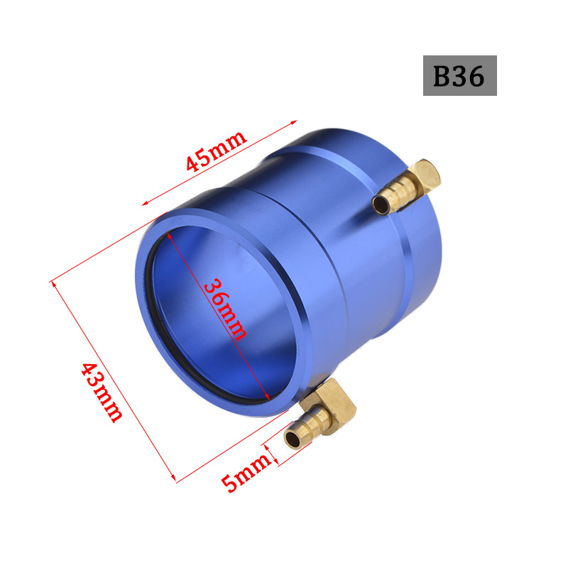RC Stiefel Gute Aluminium CNC Marine Motor- Wasserkühlung Jacke für RC Stiefel B20/B36/B40 Ich würde 20/36/40mm Bürstenlosen Motor-: Blau