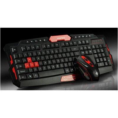 Trådlöst tangentbord mus combo set usb 2.4 ghz 1600 dpi gaming gamer spel möss multimedia vattentät för dator pc skrivbord