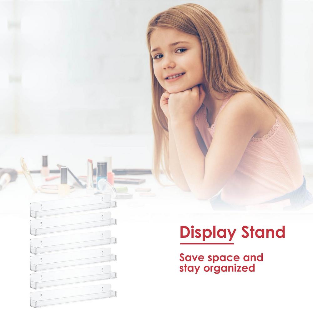 6 Lagen Nagellak Vernis Opbergrek Wand Acryl Cosmetica Display Stand Plank Thuis Nagellak Vernis Organizer