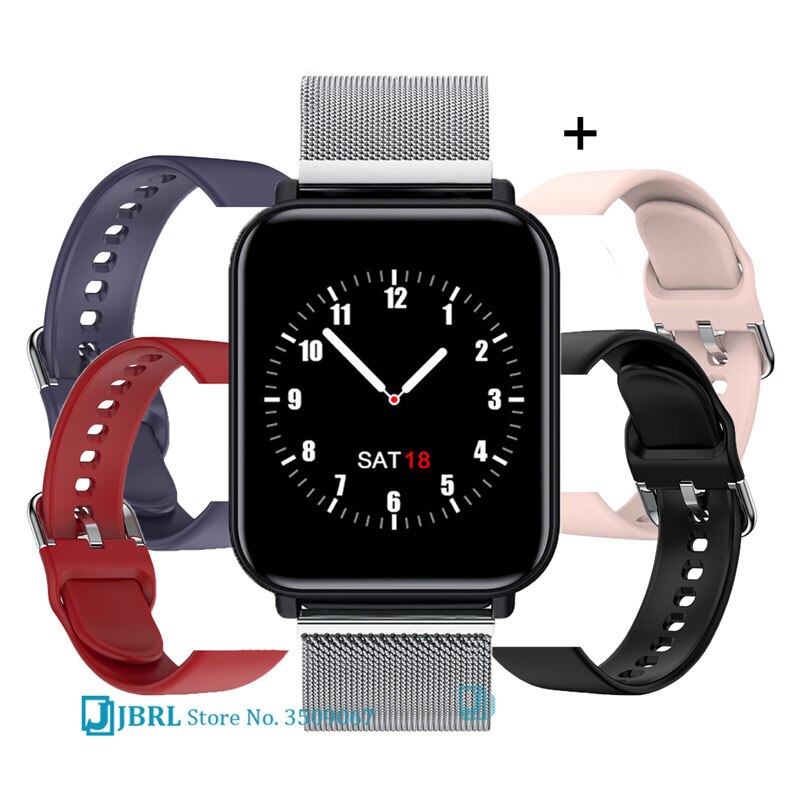 Children Full Touch Smart Wristband Girls Boys Smart Watch Swimming Kids Smartband Teen Fitness Bracelet Bluetooth Android IOS: steel sliver strap 4