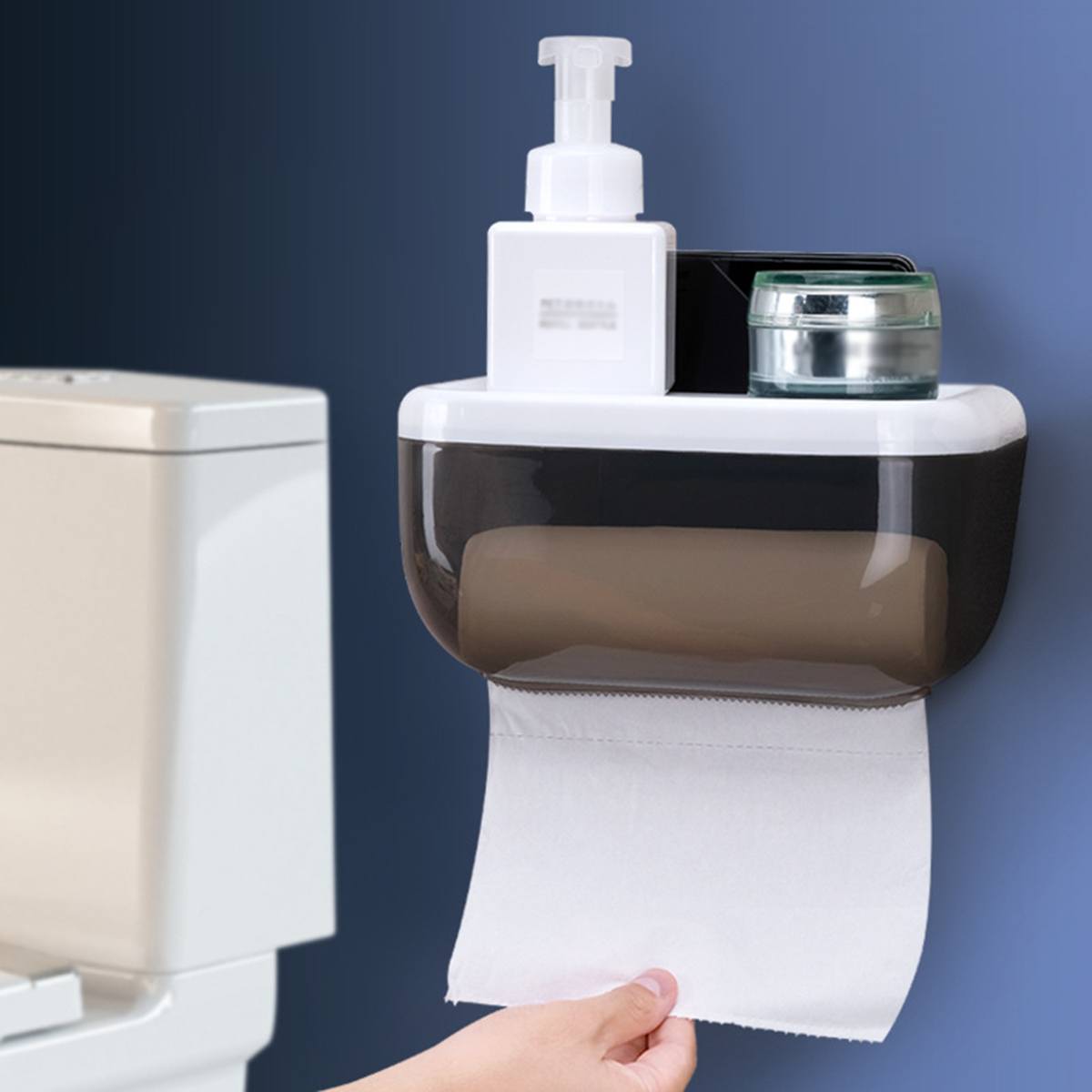 Toilet Paper Houders Waterdicht Muur Gemonteerde Draagbare Tissue Opbergdoos Papier Houder Voor Badkamer Accessoires En Zitkamer