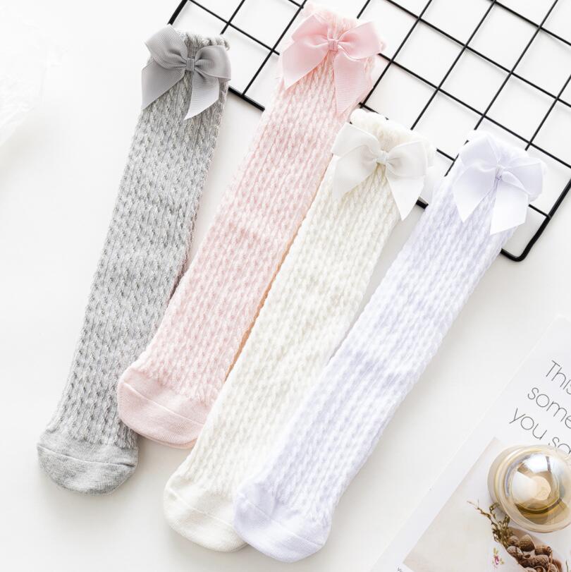 Zacht Ademend Meisjes Kniekousen Zomer Cozy Mesh Buis Sokken Voor Meisjes Kleding Peuter Beenwarmers Skarpety/meias