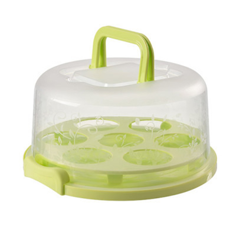 Portable Cake Storage Box Baking Packaging Box Birthday Cake Wedding Dessert Fruit Visible Storage Box Kitchen Baking Tools: C