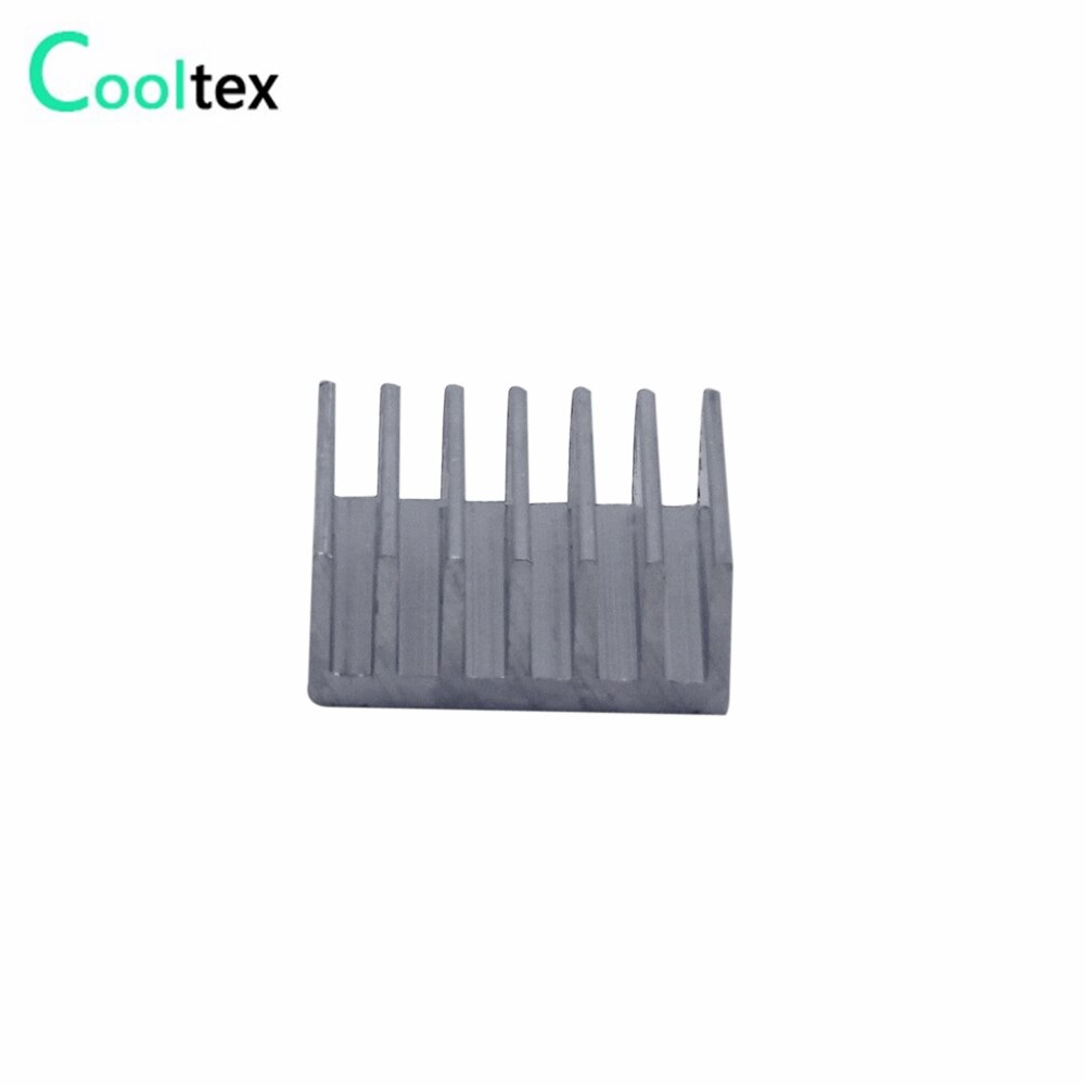 50 stk ekstruderet aluminium køleplade 14 x 14 x 6mm køleplade til chip vga ram led ic elektronisk radiator køler køling