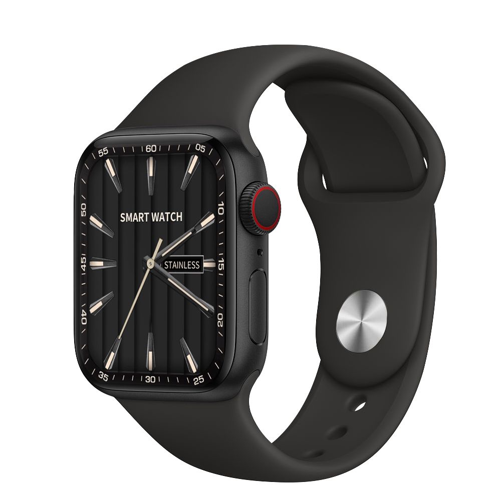 BDI Extremely Narrow Edge Large Screen Smartwatch Sleek Smartwatch with Full-Screen Touch & Bluetooth Call Support: Zinc Alloy