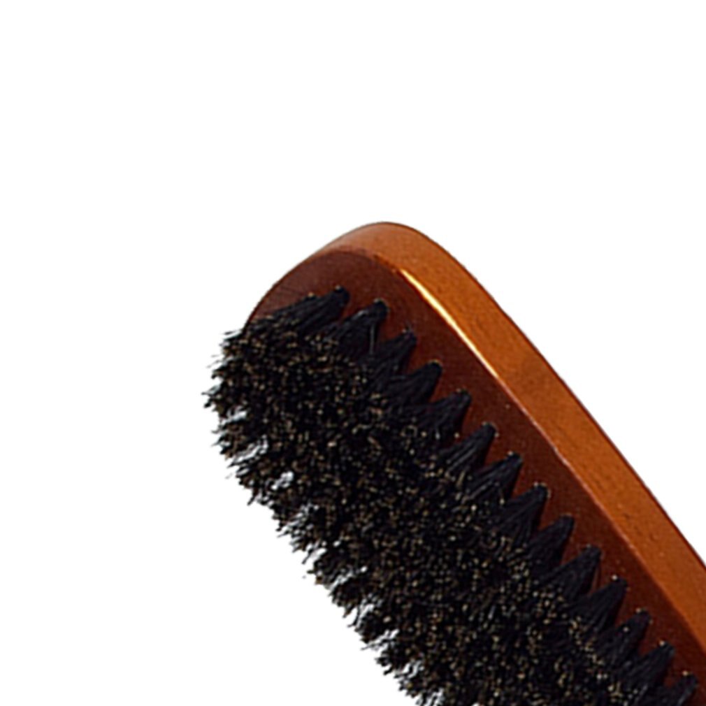 100% Natural Bristle Brush Best for Short or Long Hair Beards Soft Bristles Salon for Man Light