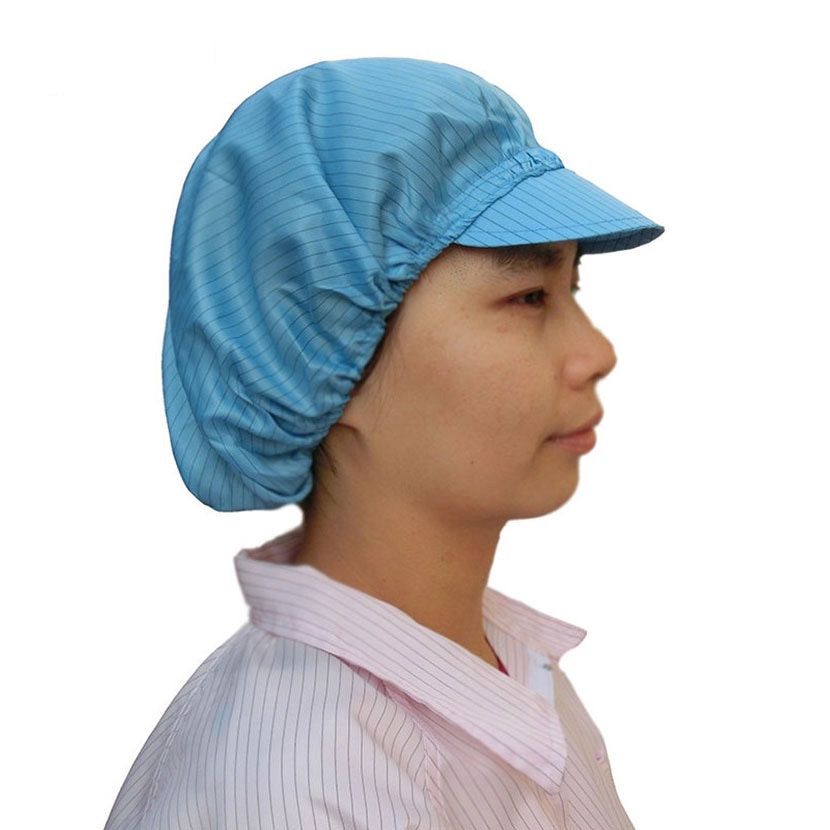 Factory Outlet Anti-Static Hats Safety Cleanroom Dustproof ESD Mens Clean Room Protective Electronics Factory Work Cap