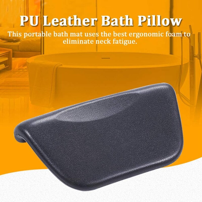 Badkussen hoofdsteun zacht thuis badkameraccessoires zuignap nekondersteuning antislip kussen ergonomisch comfortabel bad sp
