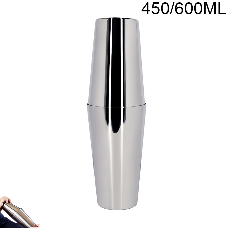 Bartender Kit, Bar Tool Set Cocktail Making Set with Stand Spoon Muddler Strainer Ice Tong Jigger, Ideal Drink Mixing Tool Kit: 450 600ml Shaker