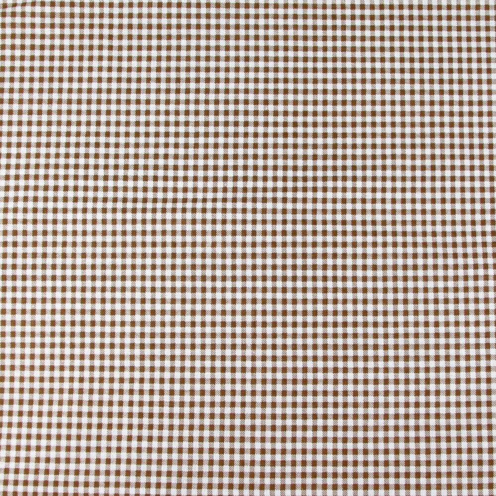 Tela de algodón 100% a cuadros para coser tela para muñeca Tilda, tejido de retazos, textil, marrón, 158cm x medio metro
