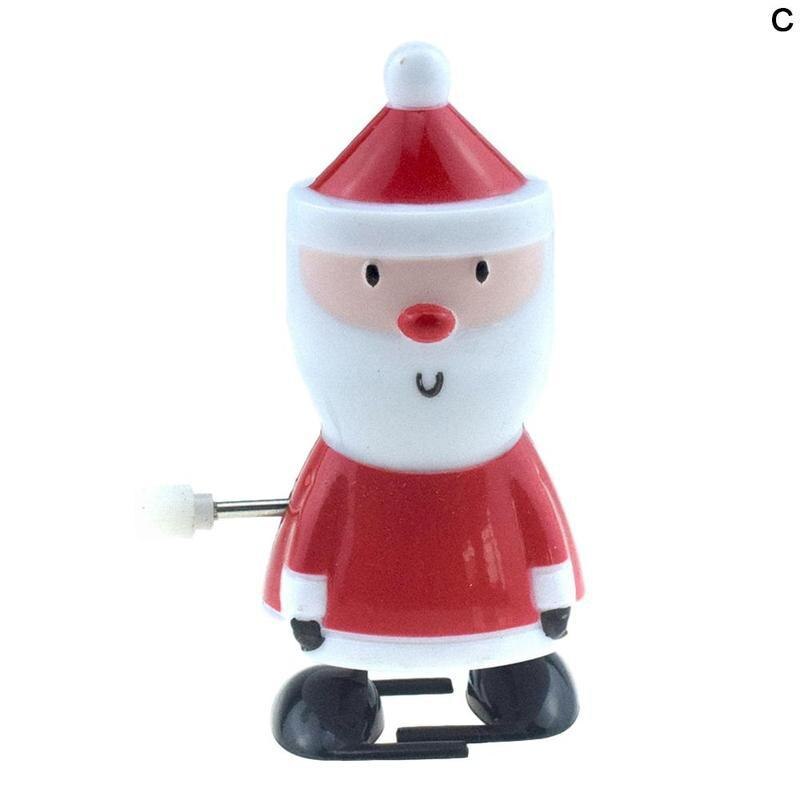 1pc schattige opwindbare kerstfiguren, kerstmodel, kerstman met hoofdschuddend speelgoed, feestartikelen: C
