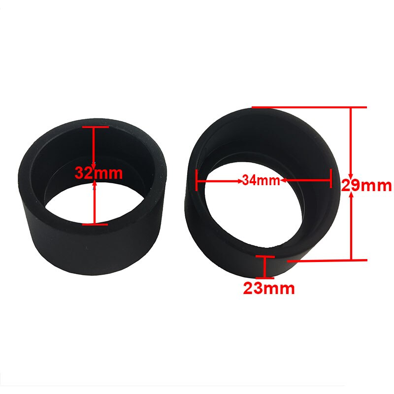 2 pcs/set 34mm Diameter Rubber Eyepiece Cover Eyeguards Eye Shields Protection Stereo Microscope Telescope Monocular Binocular: Package 1