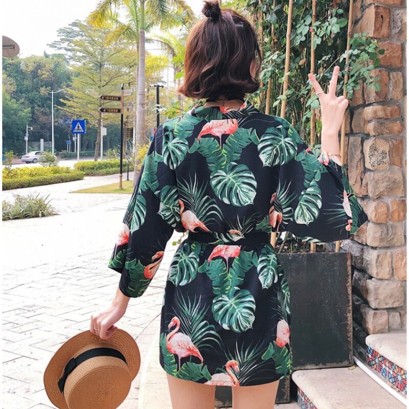 Brand Printing Loose Japanese kimono traditional o... – Grandado