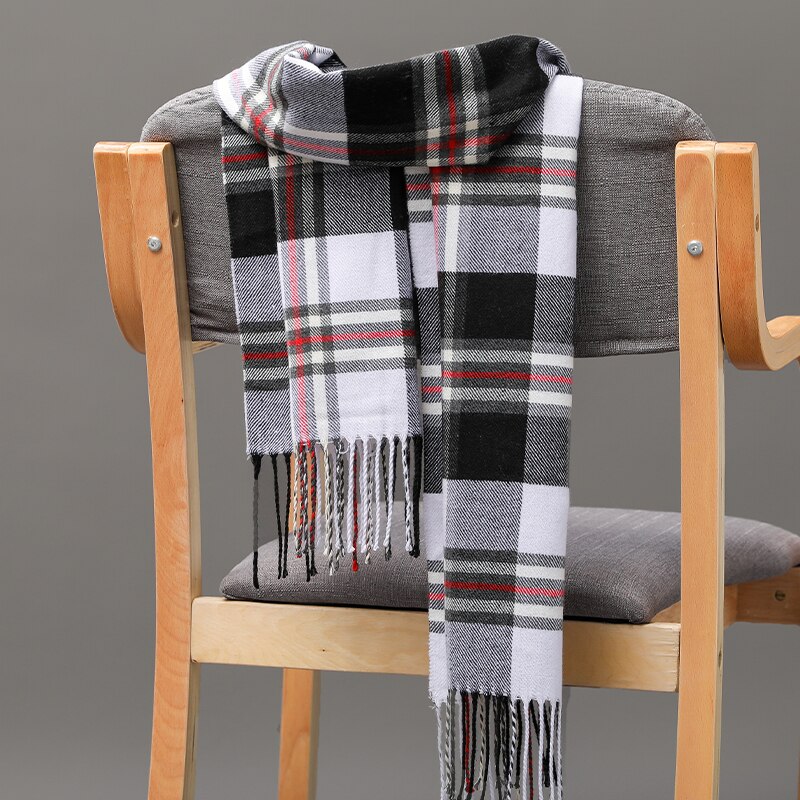 Plaid hiver écharpe femmes Foulard solide foulards décontracté écharpes cachemire Bufandas Hombre: 16