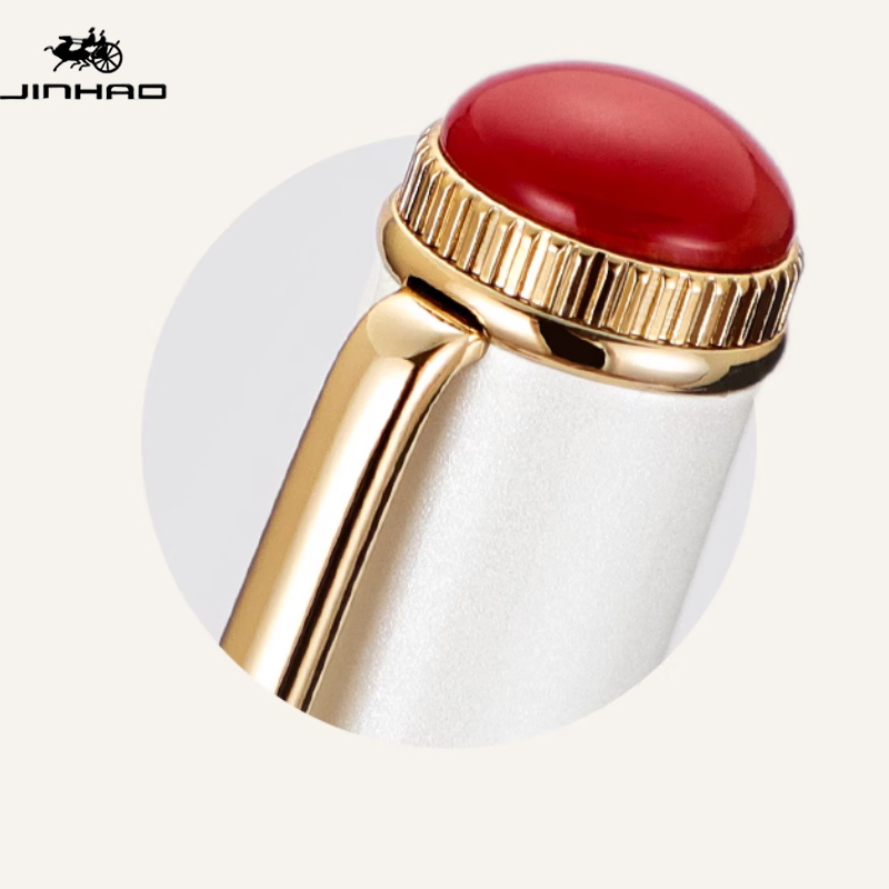 Jinhao 025 pluma estilográfica de lujo punta fina y punta EF Clip de serpiente negro verde rojo blanco bolígrafo de oficina para estudiantes el mejor