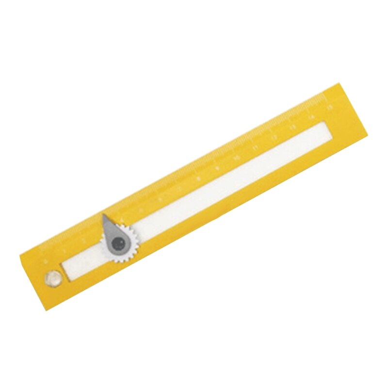 Geometry Ruler w/ Compass Plastic Ruler Straight Edge Rulers For Kids Rulers For School Supplies for School Office T3LB
