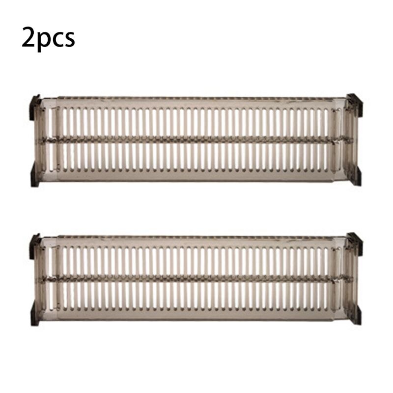 Séparateur tiroir ajustable en plastique, 2 pièces, séparateur à tiroir ajustable pour chaussettes, organisateur de rangement de placard pour bricolage