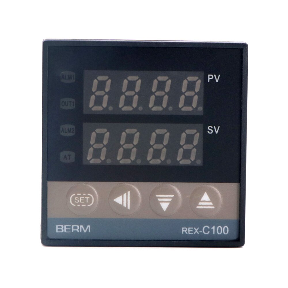 Pid digital temperaturkontroller rex -c100 fk 02- m *an 0 til 400 °ck type reléutgang brukt til vegetabilsk drivhus