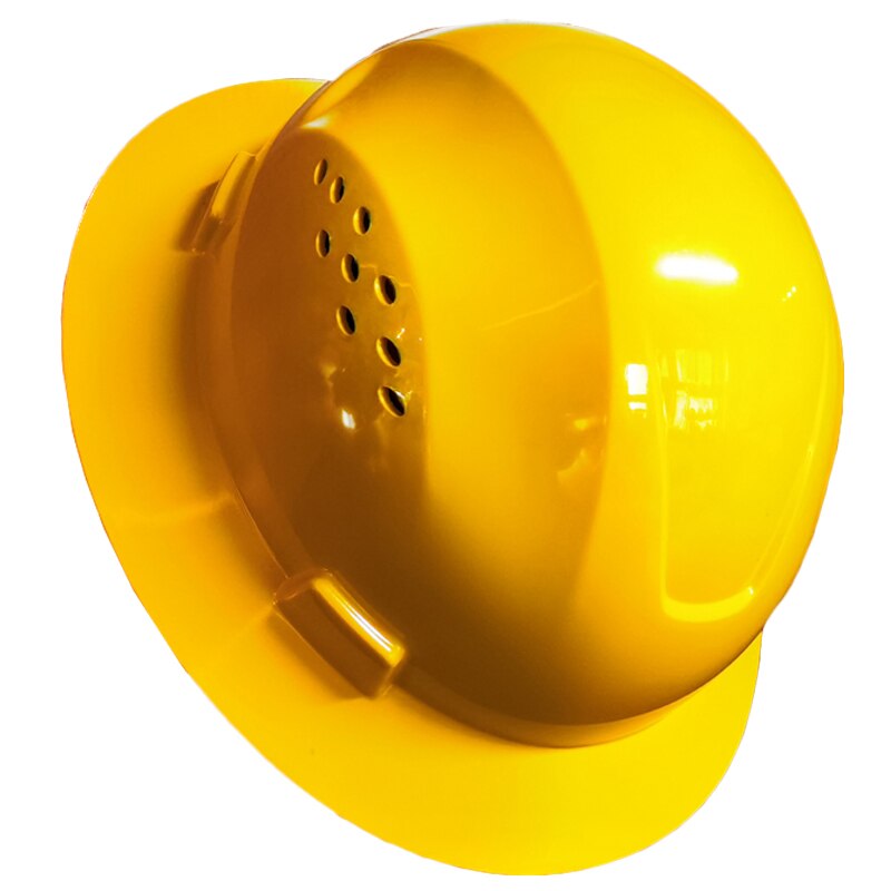 DARLINGWELL Full Brim Hard Hat Vented Safety Helmet Breathable Working Railway Metallurgy Mine Construction Cap: Yellow Safety Helmet