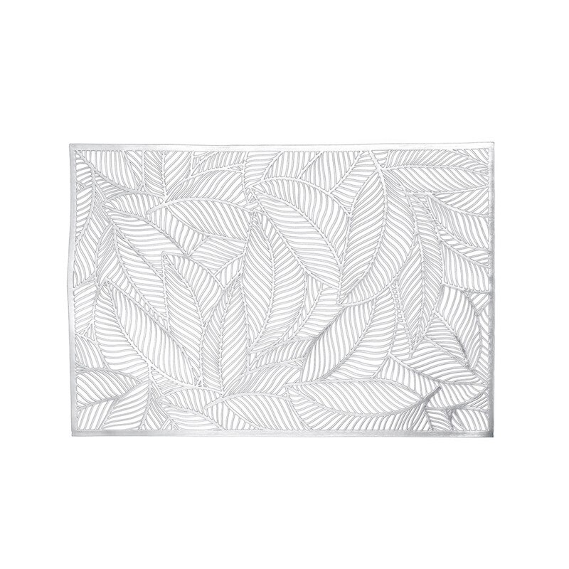 1pc pvc hule isolering coaster pads bord skål måtter hjem jule bryllup indretning varmebestandig dækkeserviet til spisebord: 462 x 305mm skiver