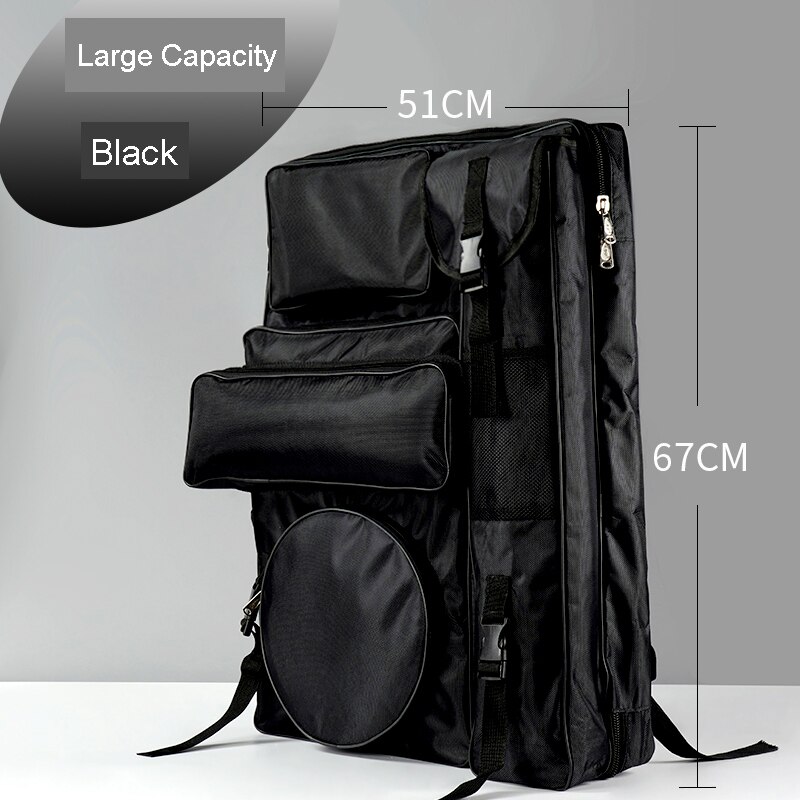 Art Bag Multifunction Artist Portfolio Canvas Backpack Waterproof Large Capacity for Sketching Drawing Art Supplies Storage
