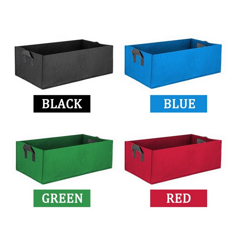 Fabric Raised Garden Bed Square Garden Flower Grow Bag Vegetable Planting Bag Planter Pot With Handles For Plants Flower