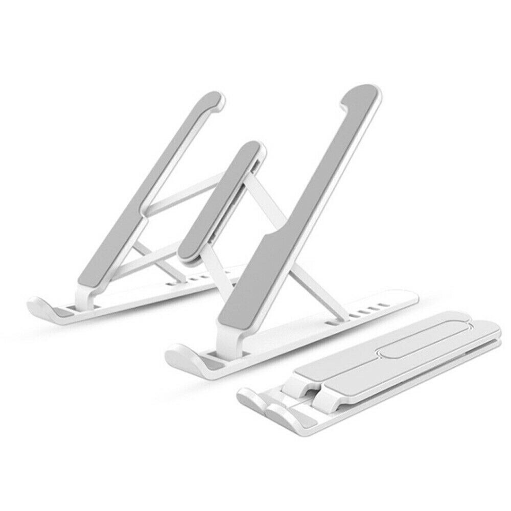 Laptop Table Portable Adjustable Notebook Tablet Computer Desk Simple Computer Desk for Home Travel and Office: Silver