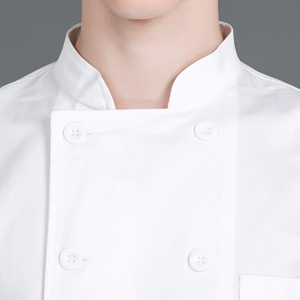 Hotelkøkken kokkeskjorter restaurant kokkeuniformer unisex catering kokke arbejdstøj mænd hvid kokkejakke kvinde