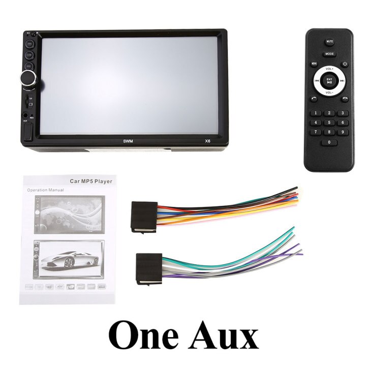 Double 2 DIN Car Radio 7 inch Display Multimedia Bluetooth AUX Auto Stereo Head Unit Touch Screen HD Multimedia Players