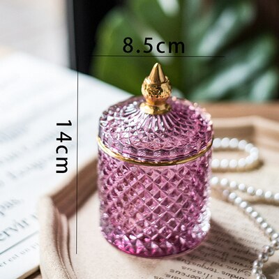 European style glass containers For home glass jars and lids candy jar honey jar candle jars with lid storage tank Glass: K7