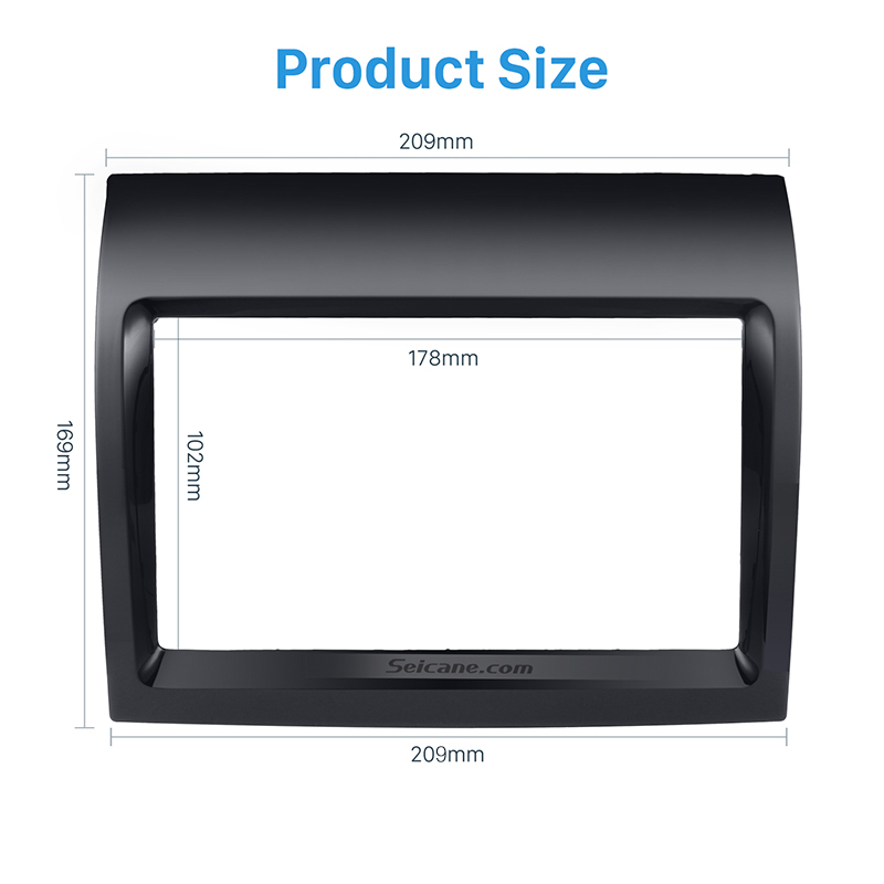 Seicane beautiful Black Adapter DVD Player 2Din Car Fitting kit Car Radio Fascia Frame Panel for FIAT DUCATO Dash Mount Kit