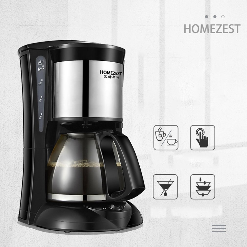 Practical Coffee Machine Household 220v Kitchen Appliances Portable Stainless Steel Automatic Coffee Machine