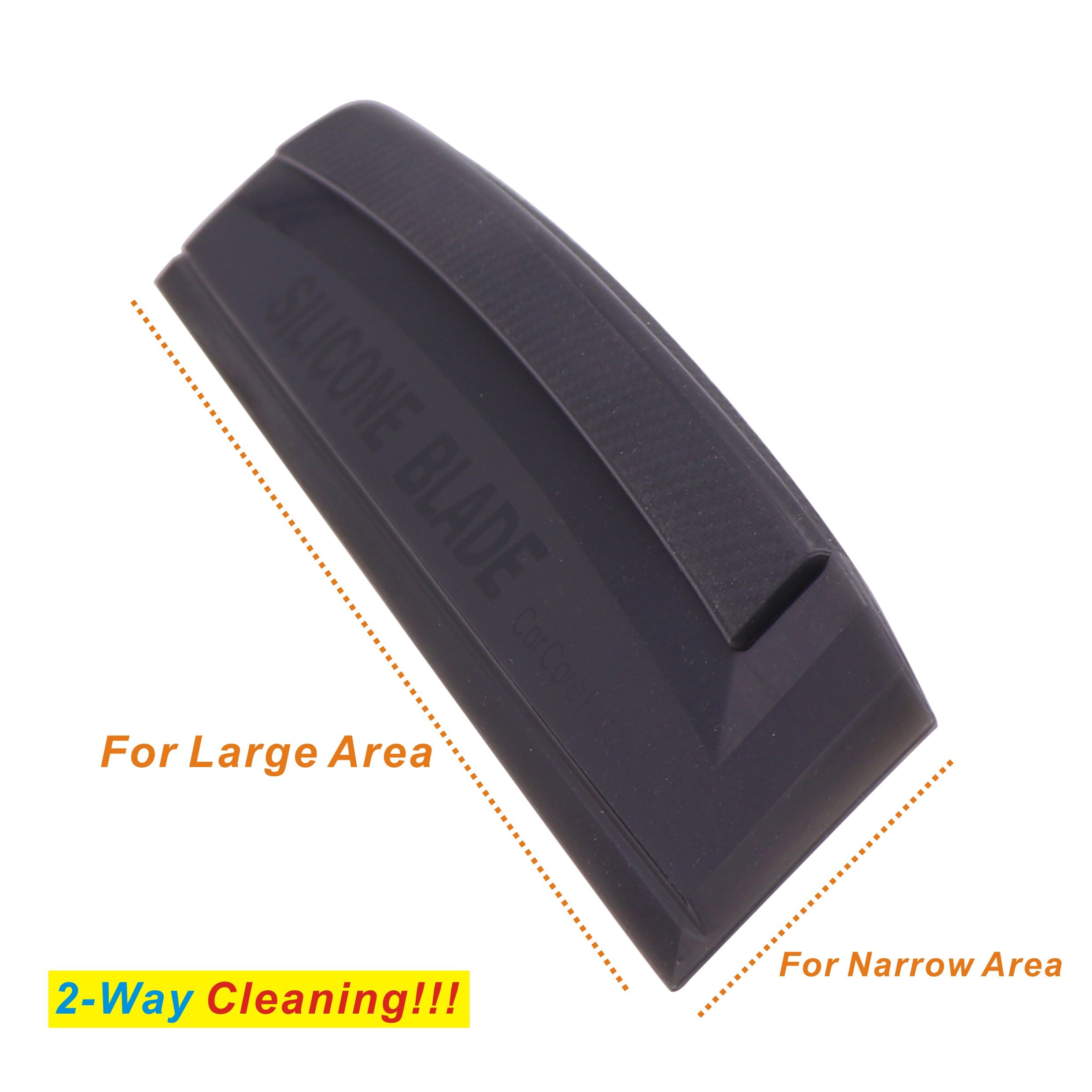 1pc Eco-friendly Silicone Water Wiper Dark Grey Car Washing Squeegee Window Cleaning Meets Japan Standard