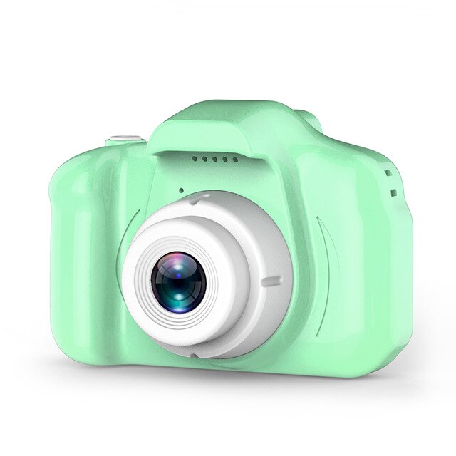 2 tommer hd søde videofoto digitale små bærbare børn kamera legetøj udendørs fotografering rekvisitter til barn fødselsdag: Grøn