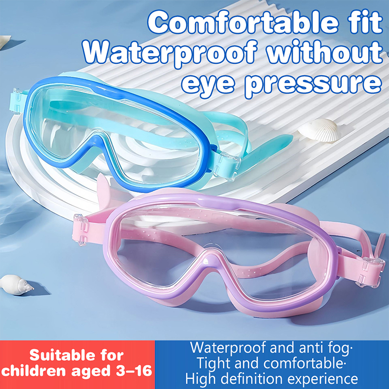Populære online vandtætte og antidug dykkerbriller med stort stel, svømmebriller til voksne