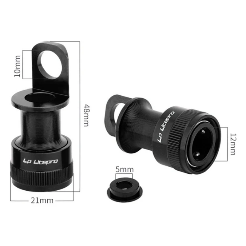 Fahrrad Pedal Halterung Befestigungs Adapter Tragbare Quick Release Pedal Halter Schnalle Feste Basis Fahrrad Adapter Zubehör: Black