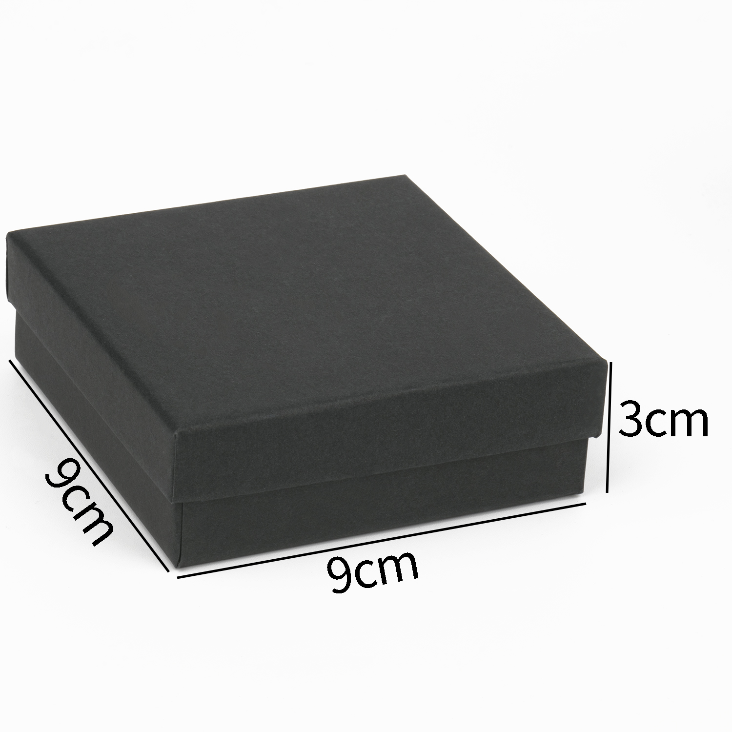 Caja de cuadrada negra para exhibición de joyería, organizador de compromiso para anillo, pendiente, broche, collar, pulsera, cajas de embalaje, 1 Uds.: Azul