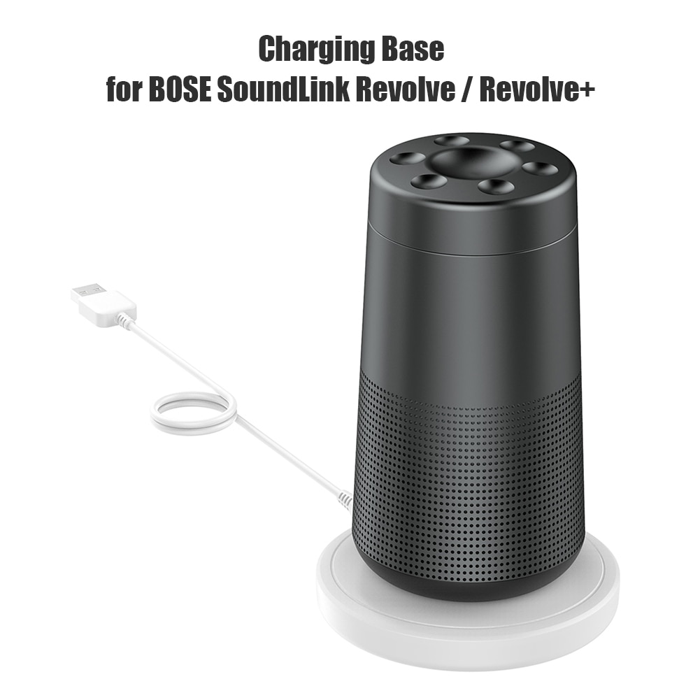 5V 1.6A Desktop Charging Stand ABS Anti Skid Cradle Charger Dock Station Pad for Bose Soundlink Revolve/Revolve+