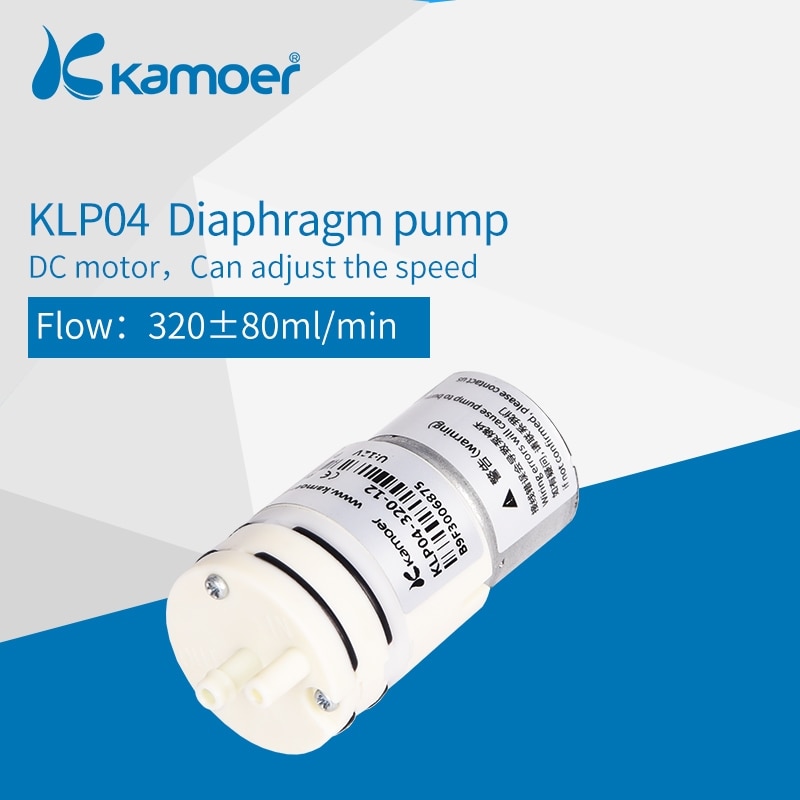 Kamoer KLP04 mini diaphragm water pump micro electric dosing pump 12/24V dc motor with brushless motor and low pulse liquid pump