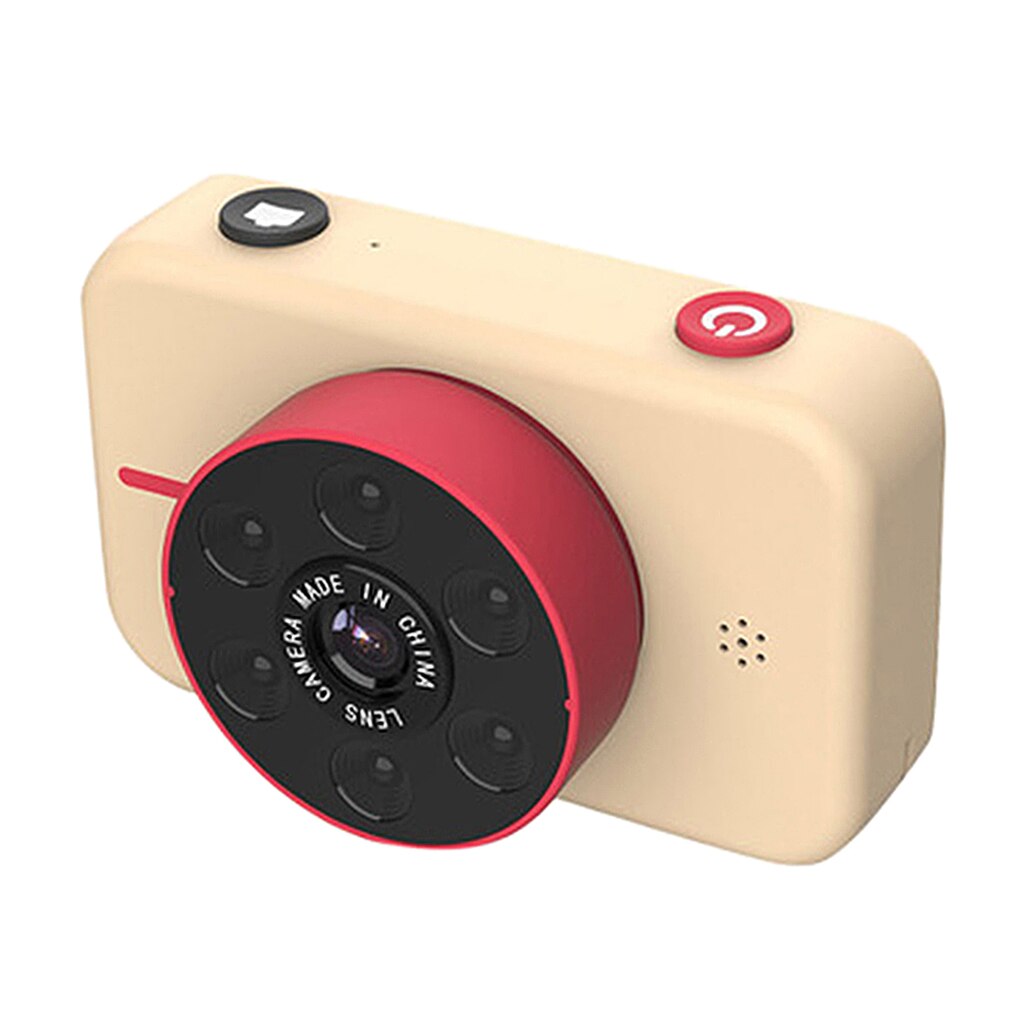 Cámara Digital para niños y niñas, videocámara de vídeo, toma de fotos, juguetes,: Apricot
