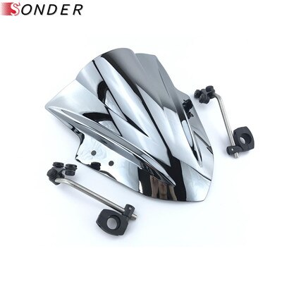 Motorcycle Motorbike Windshield WindScreen For Benelli BJ600 BN600i TNT600 BJ300 BJ250 BN BJ TNT 250 251 300 302 600: Chrome