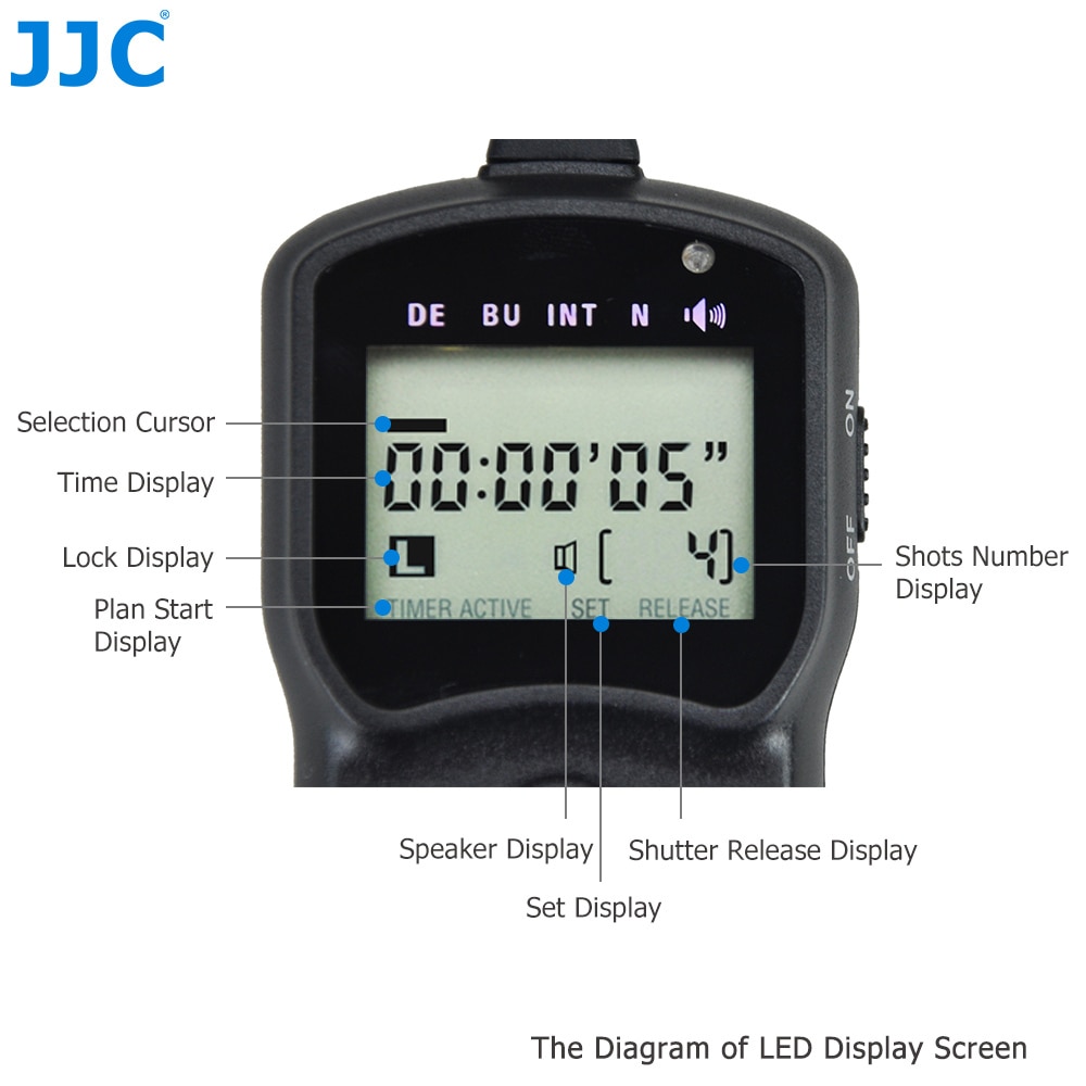 JJC MC-DC2 Intervallometro Timer di Controllo Remoto per Nikon Z6II Z7II Z7 Z6 Z5 D750 D780 P1000 D7500 D7200 D5600 D5500 D5300 D5200
