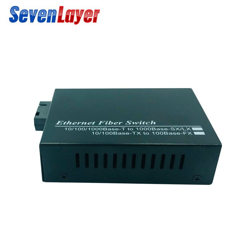10/100M Fast Ethernet Switch Media Converter 1 SC 2 RJ45 UTP Converter 20KM Ethernet Fiber Optical Single Mode fiber Port