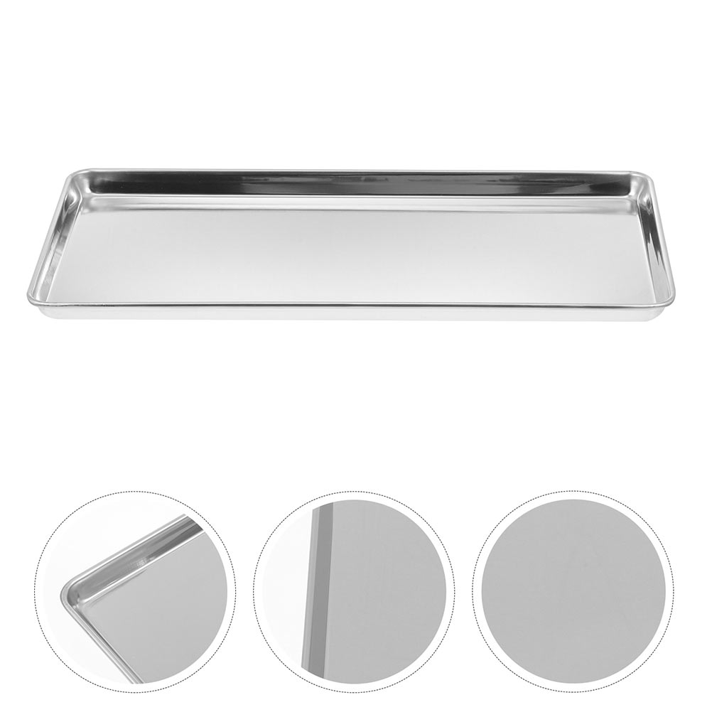 Bandeja para hornear galletas, bandeja para hornear de Metal, bandeja para galletas, bandeja para hornear de acero inoxidable, fácil de limpiar, lavavajillas