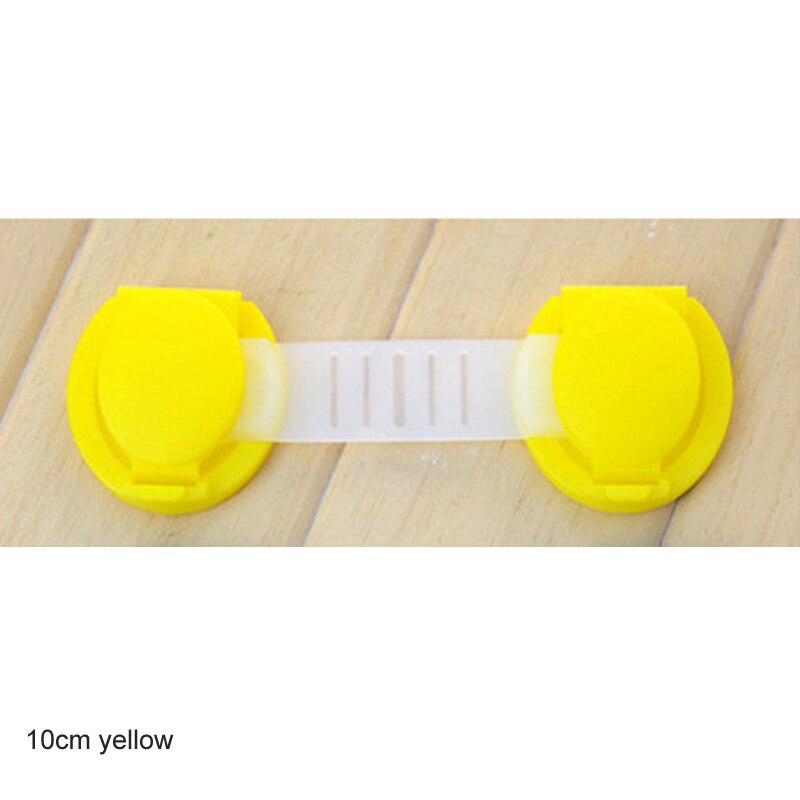 Verrou de Protection pour bébé, 10 pièces, sécurité pour tiroir, porte d'armoire, Protection d'angle de meubles pour enfants: 10cm yellow